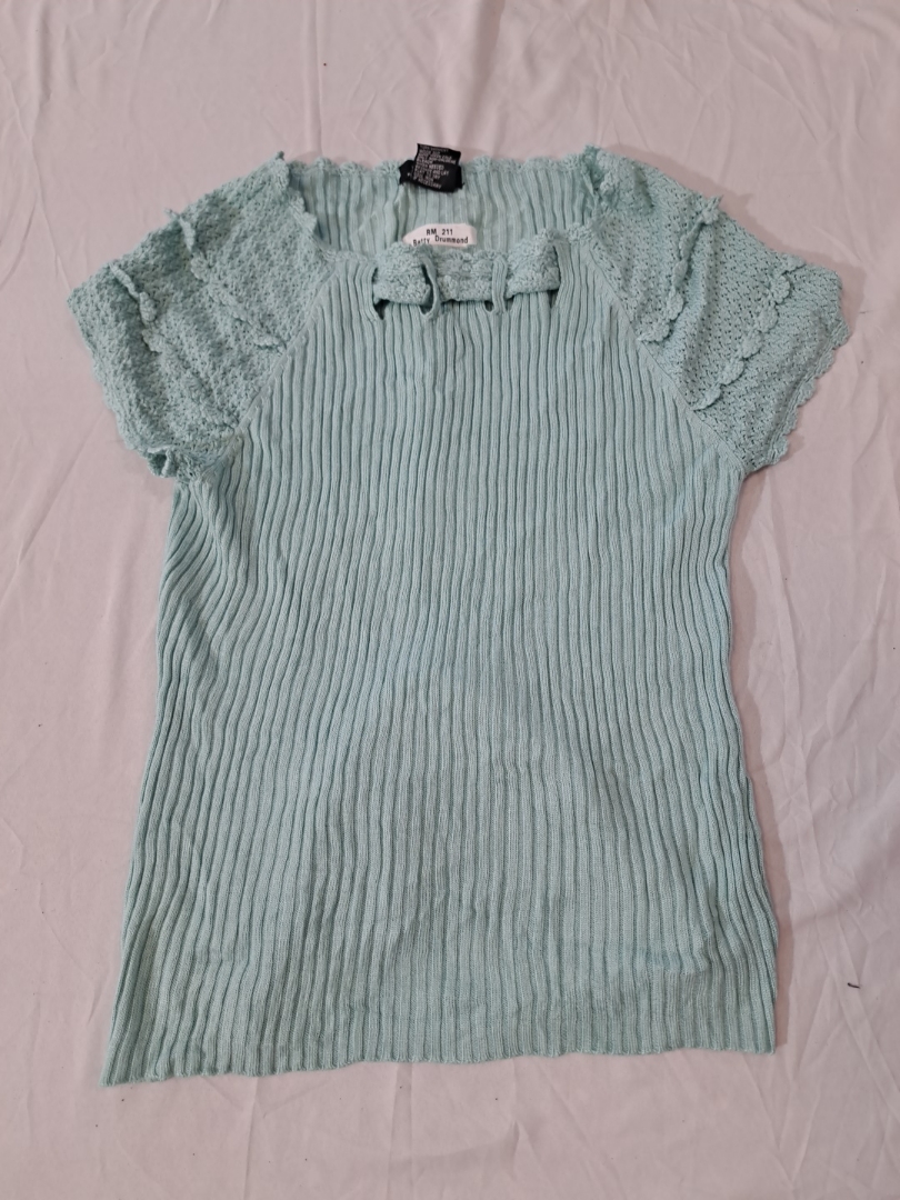 Blusa de Tricô com Mangas em Ruffle RQT Petit