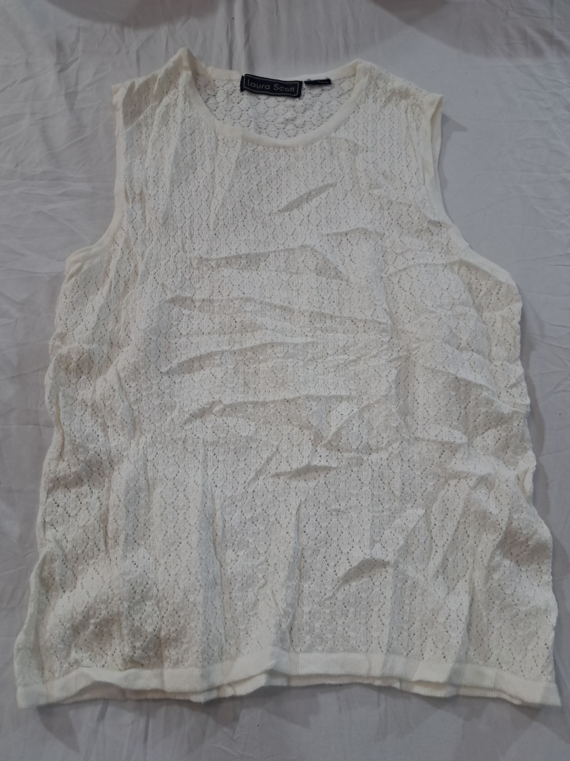 Top in pizzo bianco Laura Scott