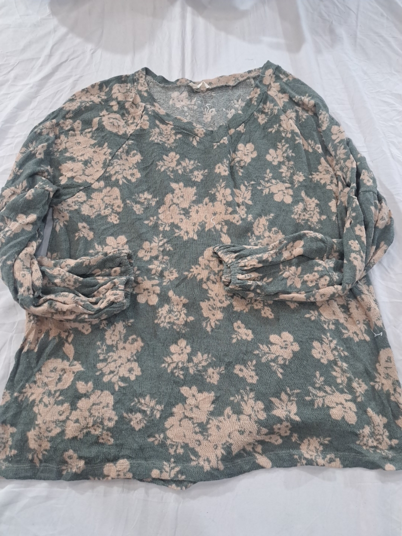 Oddy Floral Printed Long-Sleeve Blouse