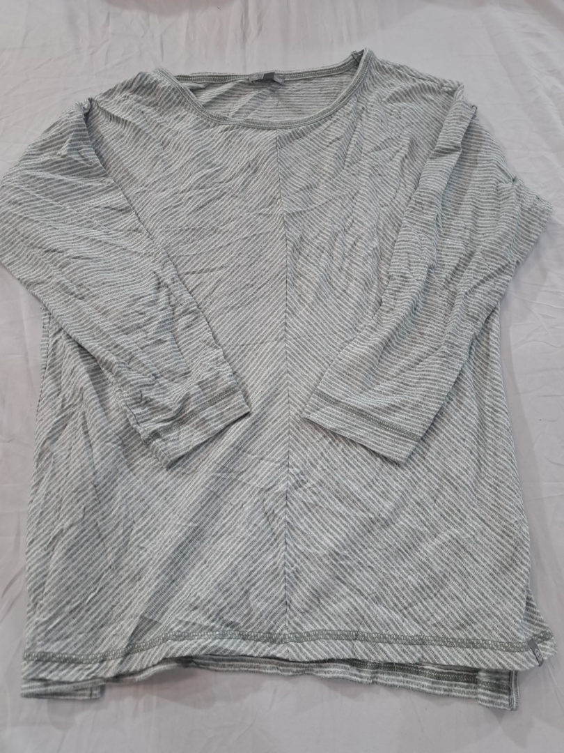 T by Talbots Blusa Listrada de Manga Longa