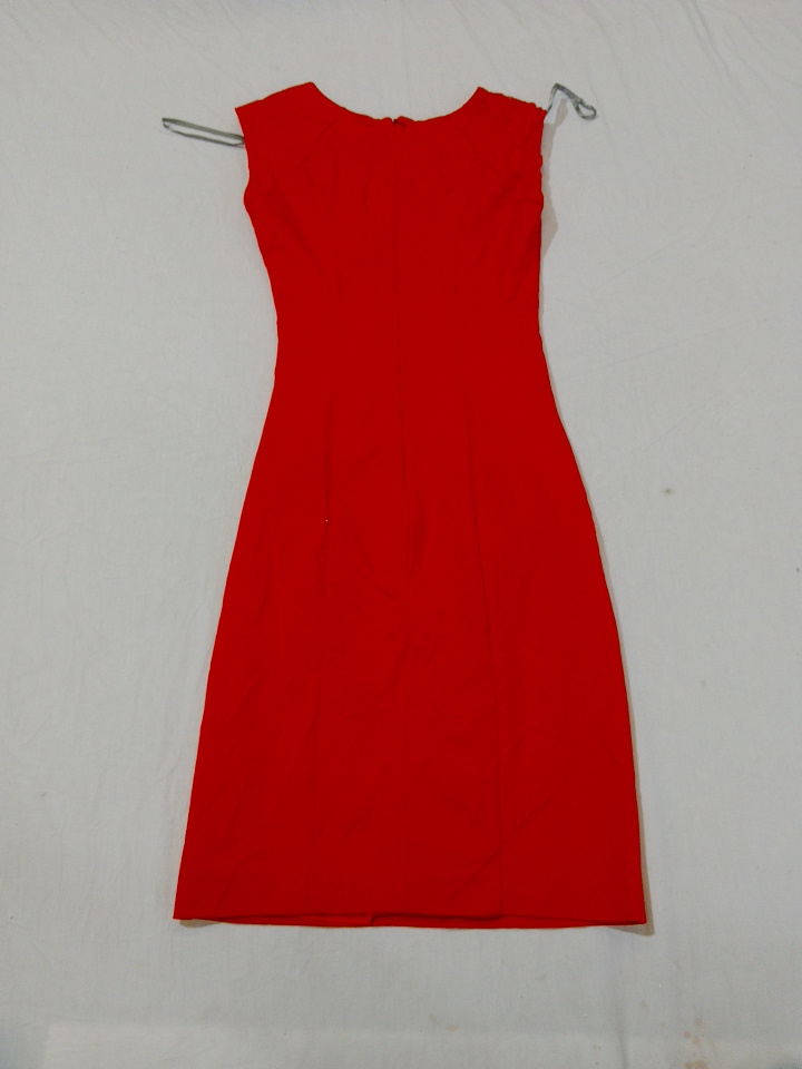 TIGE Red Pleated Mini Dress