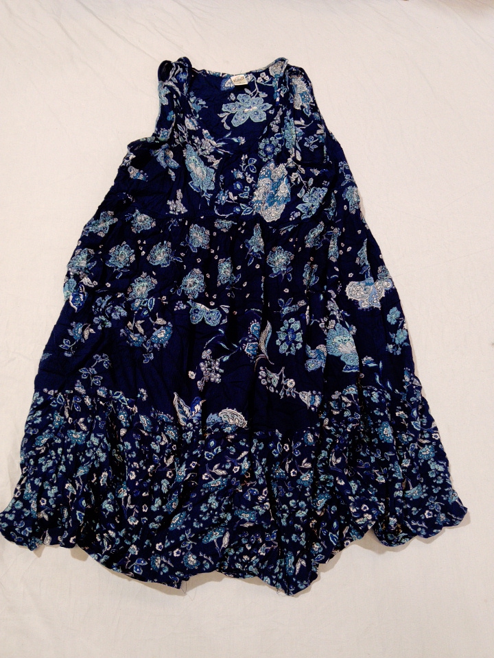 Robe maxi sans manches à fleurs BIBA