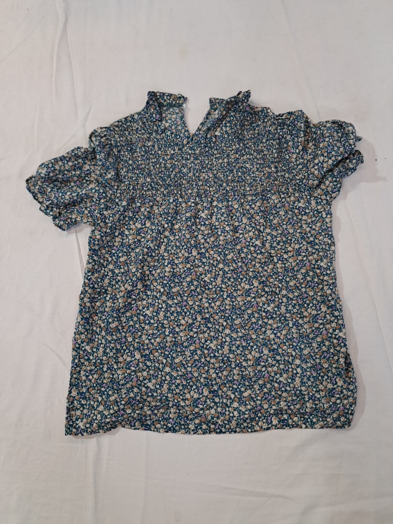 Blouse florale imprimée
