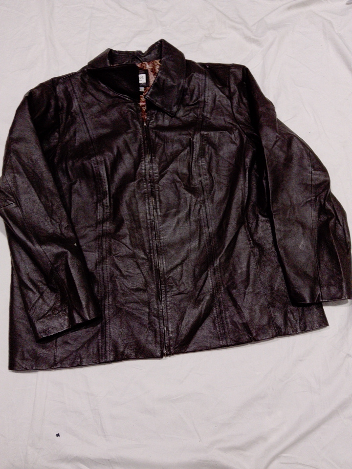 Veste en cuir synthétique George