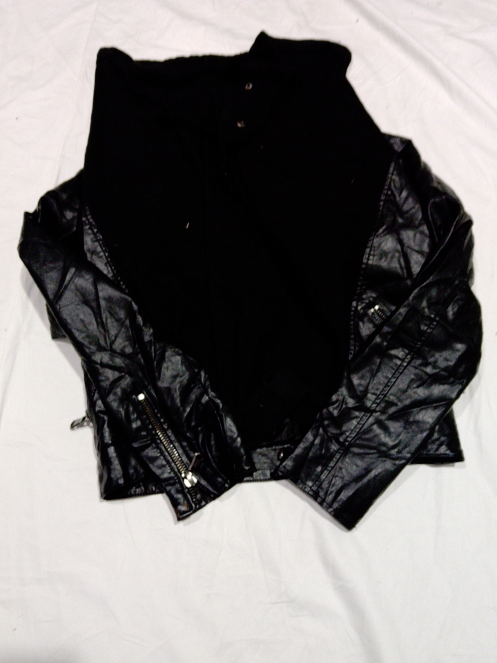 Jolt Schwarze Lederjacke