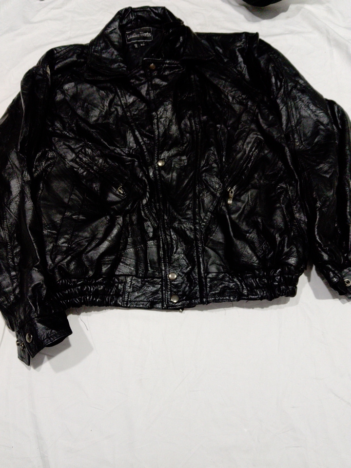 Veste en cuir noir Leather Works