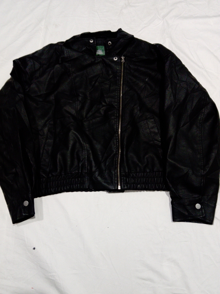 Veste en cuir noir Wild Fable