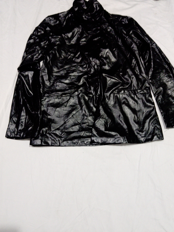 Black Shiny Vinyl Jacket