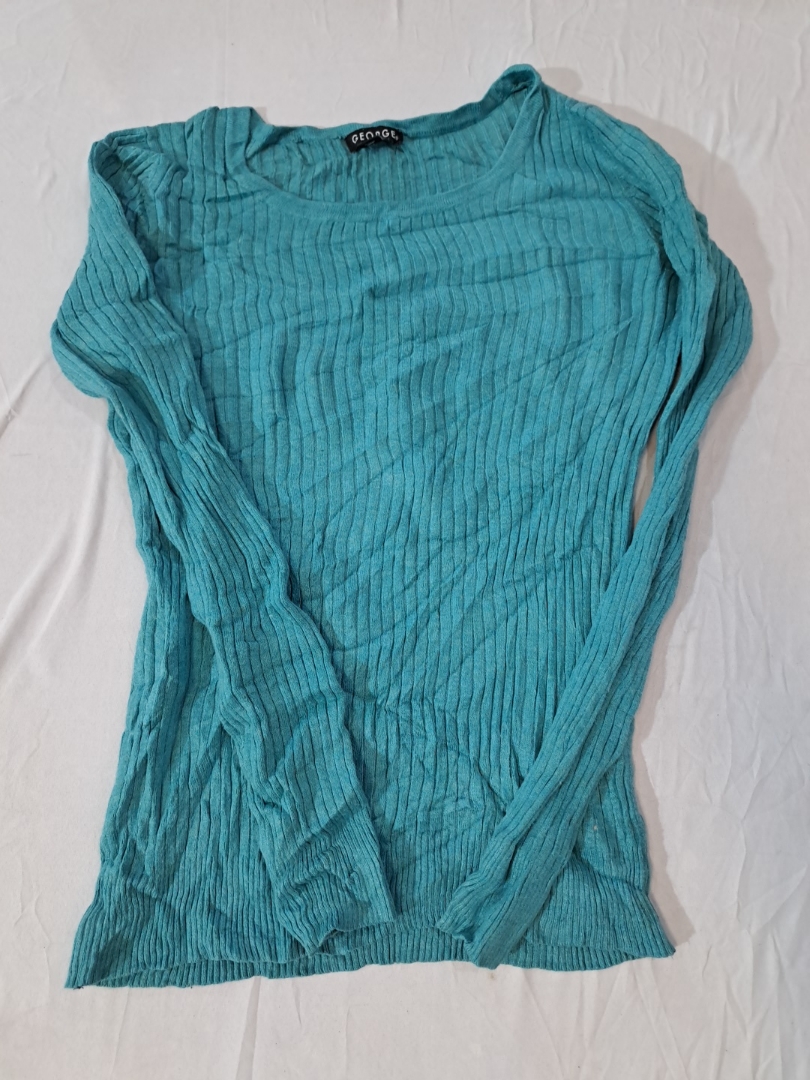 Pull en maille côtelée George