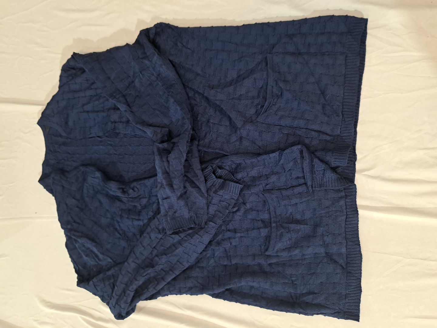 Marineblauer oversized Strickcardigan