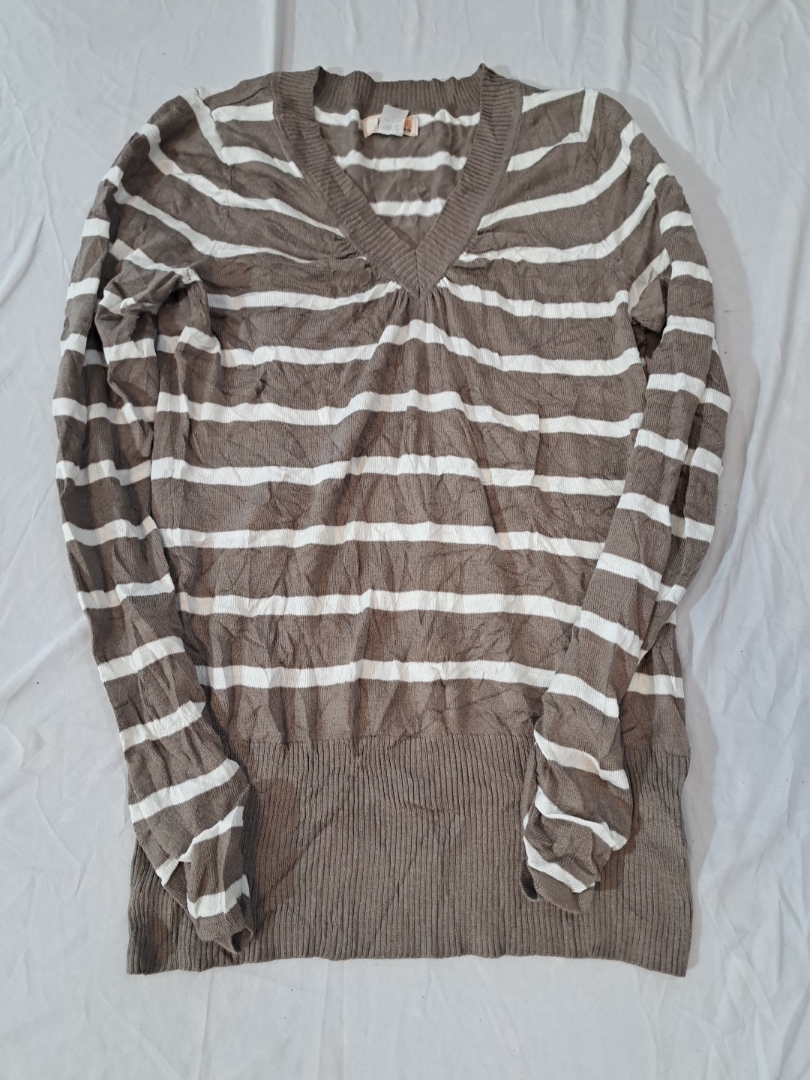 Pull V-neck rayé Route 66