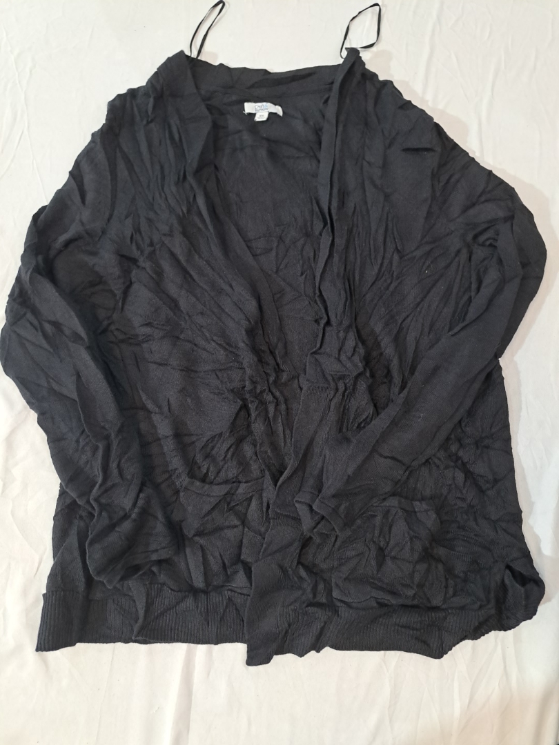 Croft & Barrow Cardigan Noir en Tricot