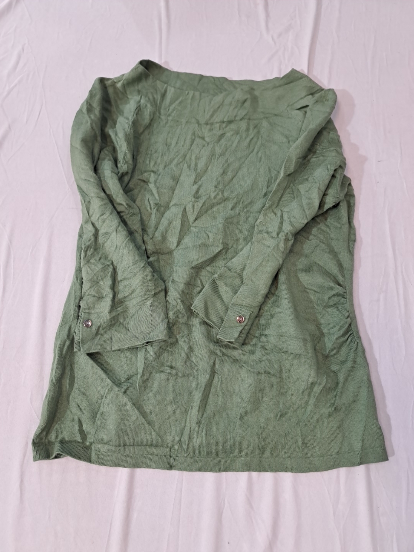 Chemisier paysan vert Ann Taylor