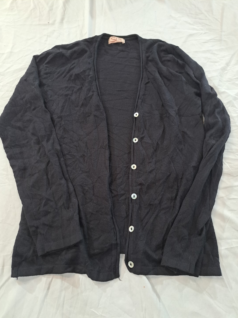 S de Style Cardigan Tricot Noir