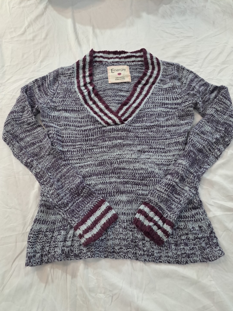 Energie V-Neck Knit Sweater