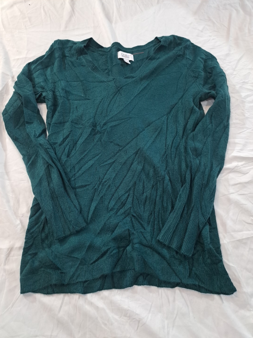 Pull à col en V vert Croft & Barrow