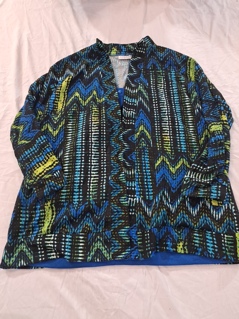 Cardigã Stretch Estampado Sag Harbor