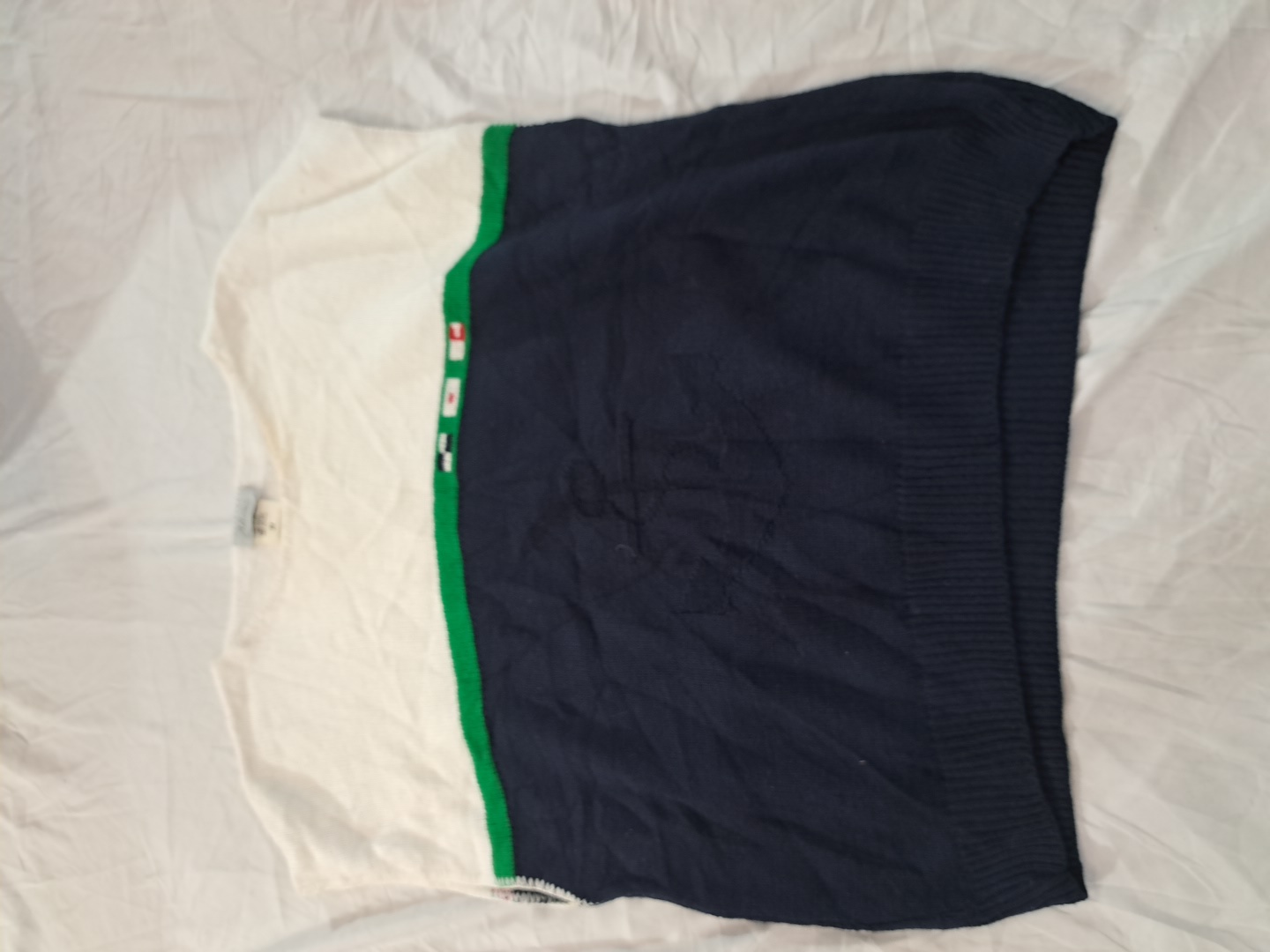 Pull en tricot rayé sans manches Alicia