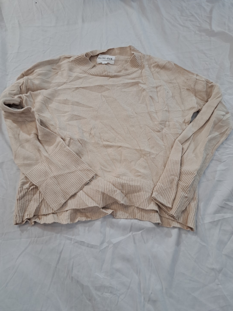 Pull en maille beige Olive + Oak