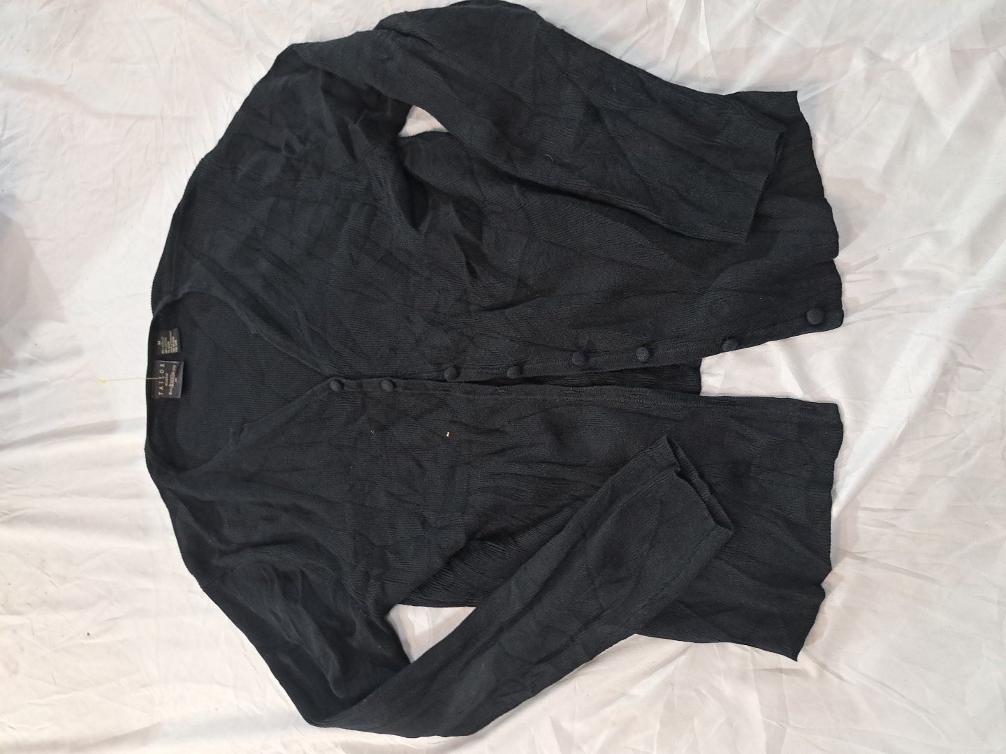 B. Moss Cardigan en tricot noir