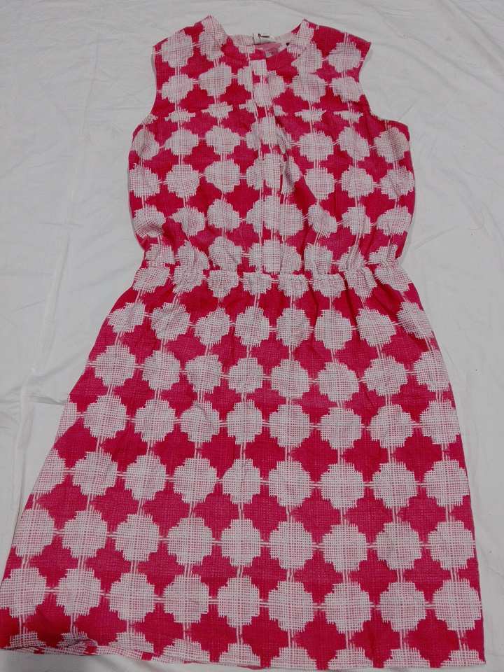 Corona Pink Geometric Print Mini Dress