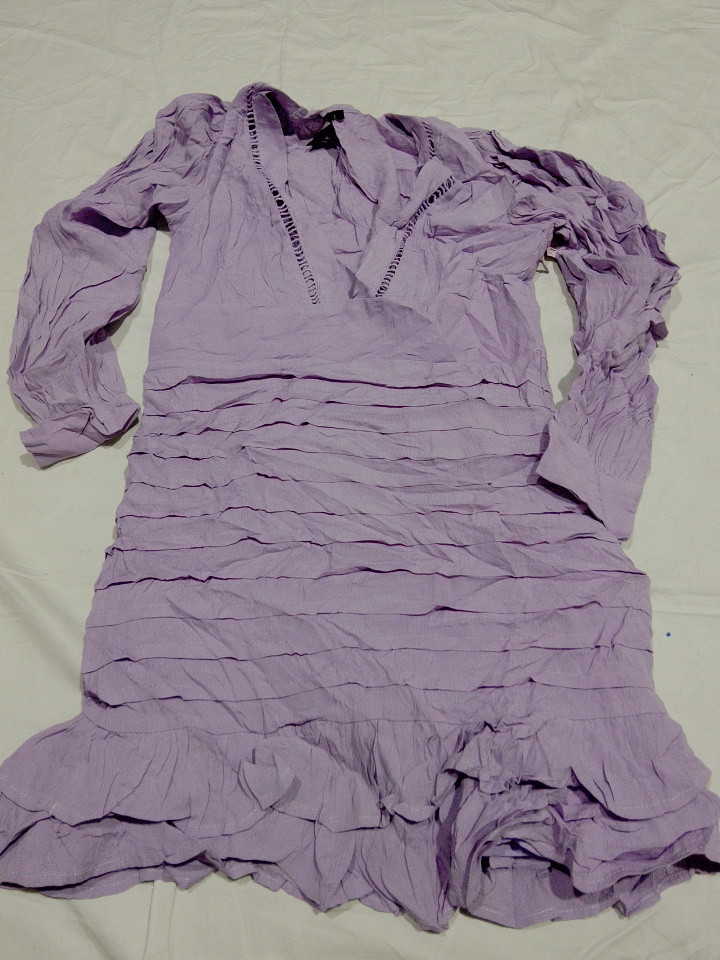 H&M Purple Ruffle Blouse