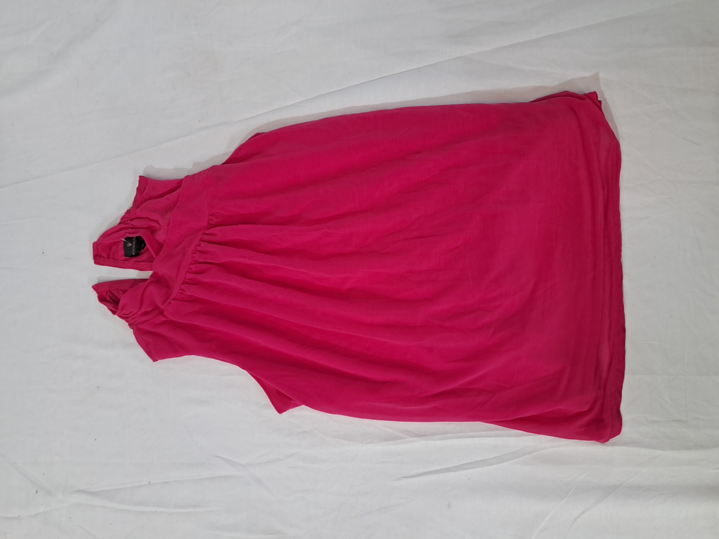 Worthington Pink Ruffle Sleeveless Blouse