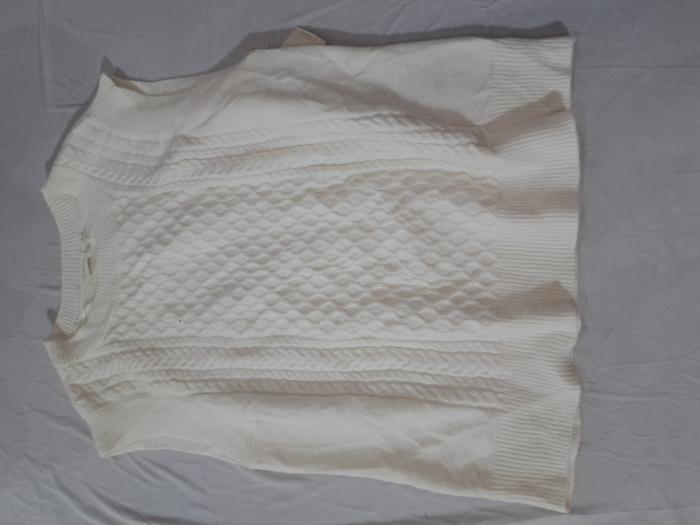 Colete de Malha Branco Cyrus