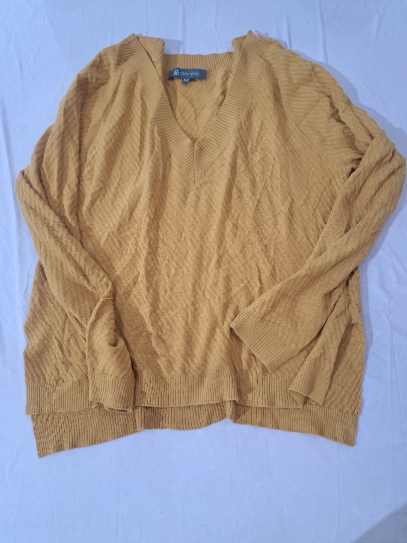 Title Nine Oversized V-Neck Knit Sweater