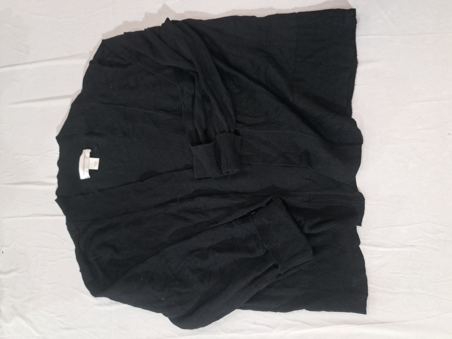 Christopher & Banks Black Knit Cardigan