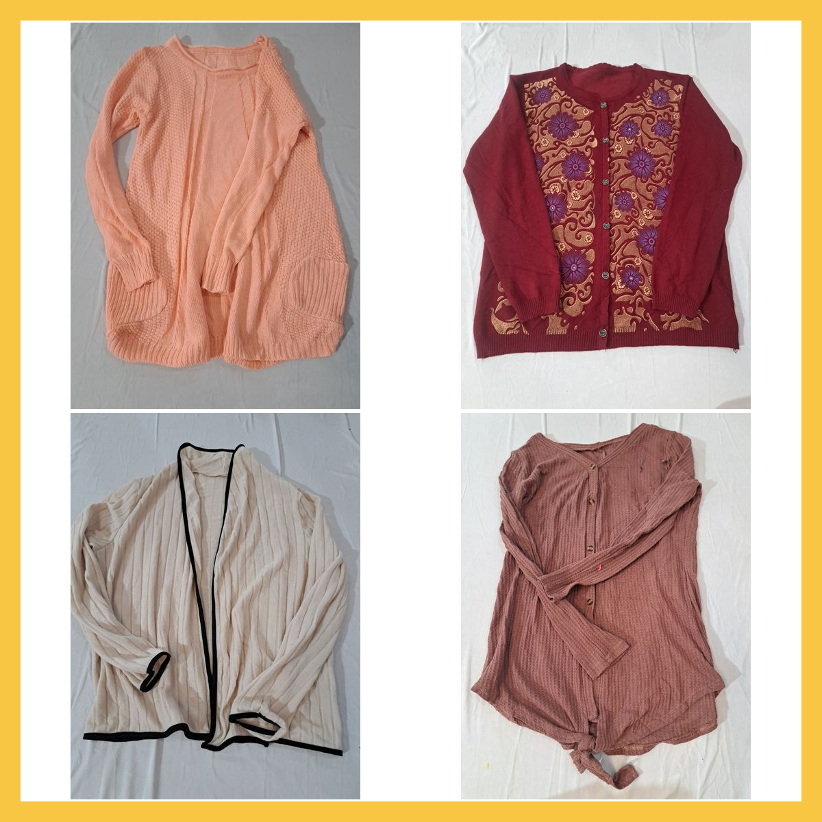 Unbranded Cardigan Bundle 9pcs Knit & Zip Up Style..