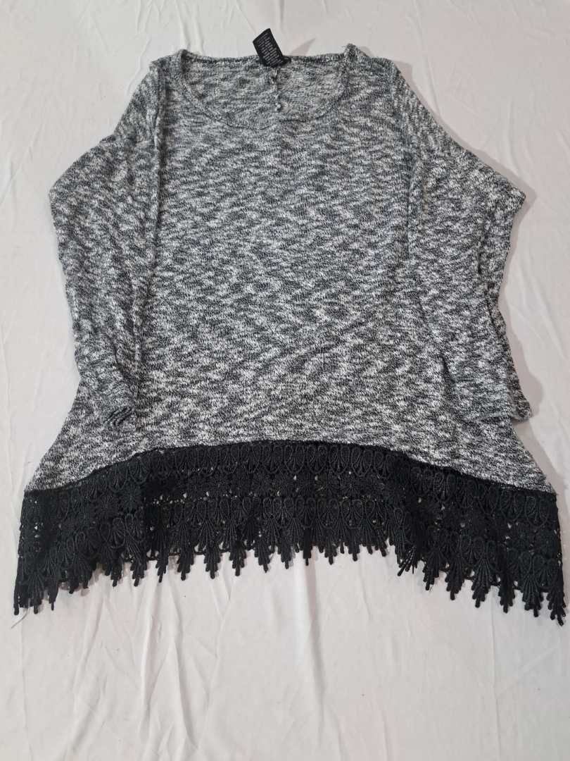 New Directions Oversized Marled Knit Sweater