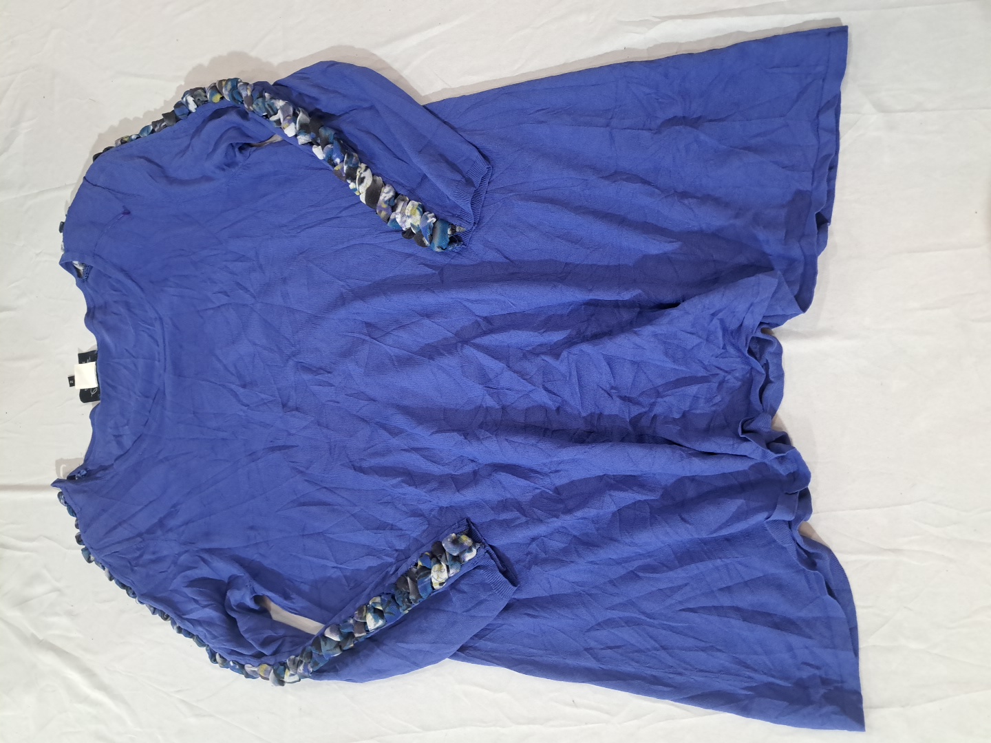 Blusa de Franjas de Manga Longa Lynn Ritchie Silve..