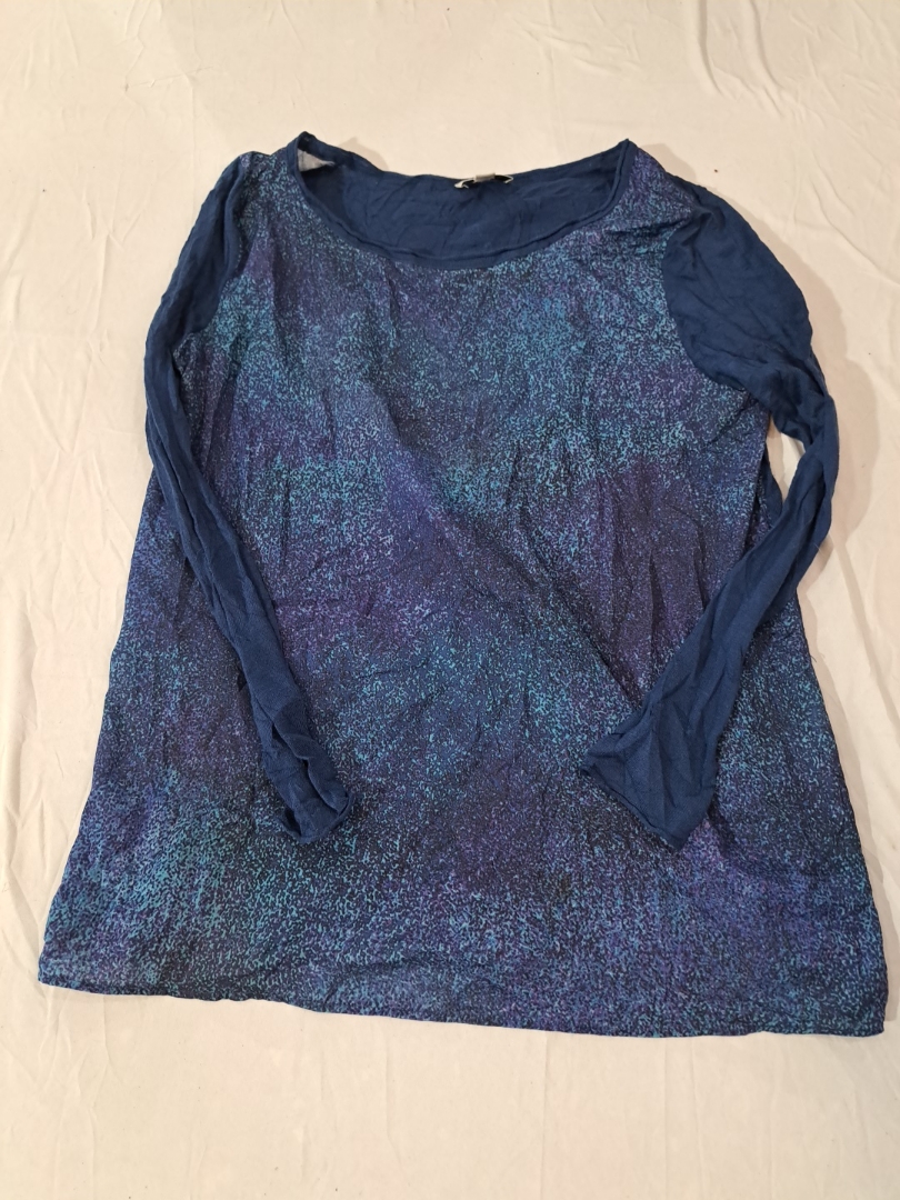 Smart Set Printed Long-Sleeve Blouse