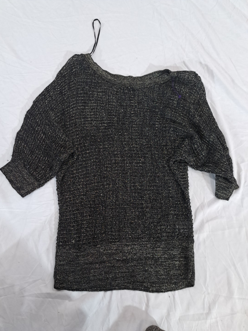 T/O Sweaters Off-Shoulder Knit Sweater
