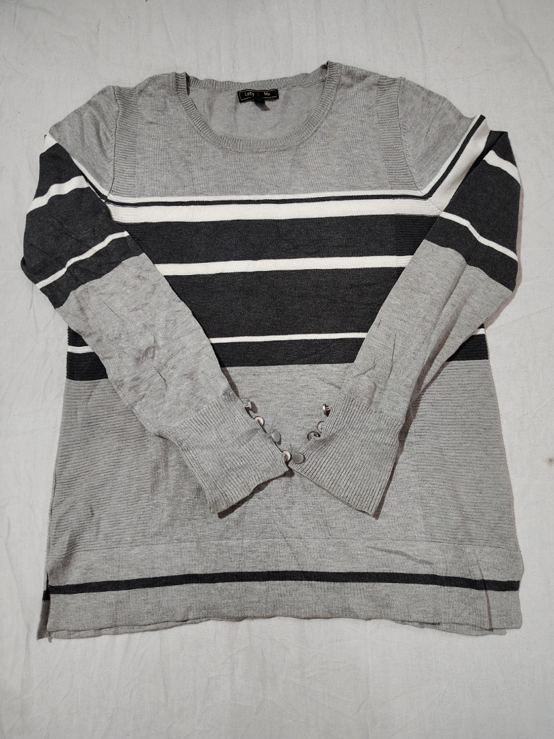 Let & Me Striped Knit Sweater