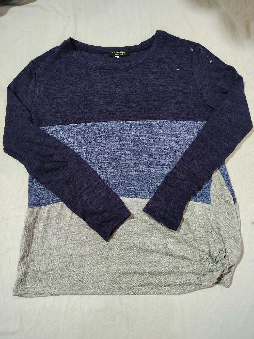 Camiseta de Malha Listrada de Manga Longa Coeur de..