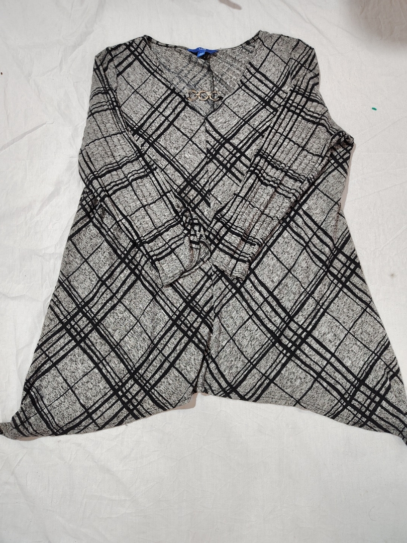 Apt. 9 Plaid Knit Cardigan
