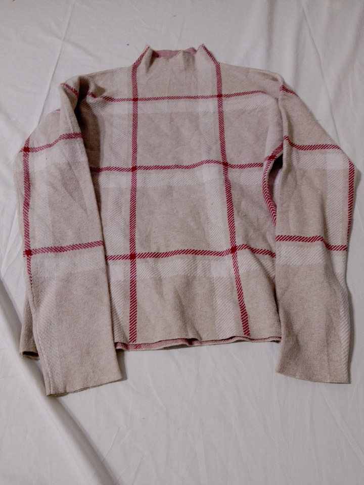 Sweater de gola alta xadrez Tahari