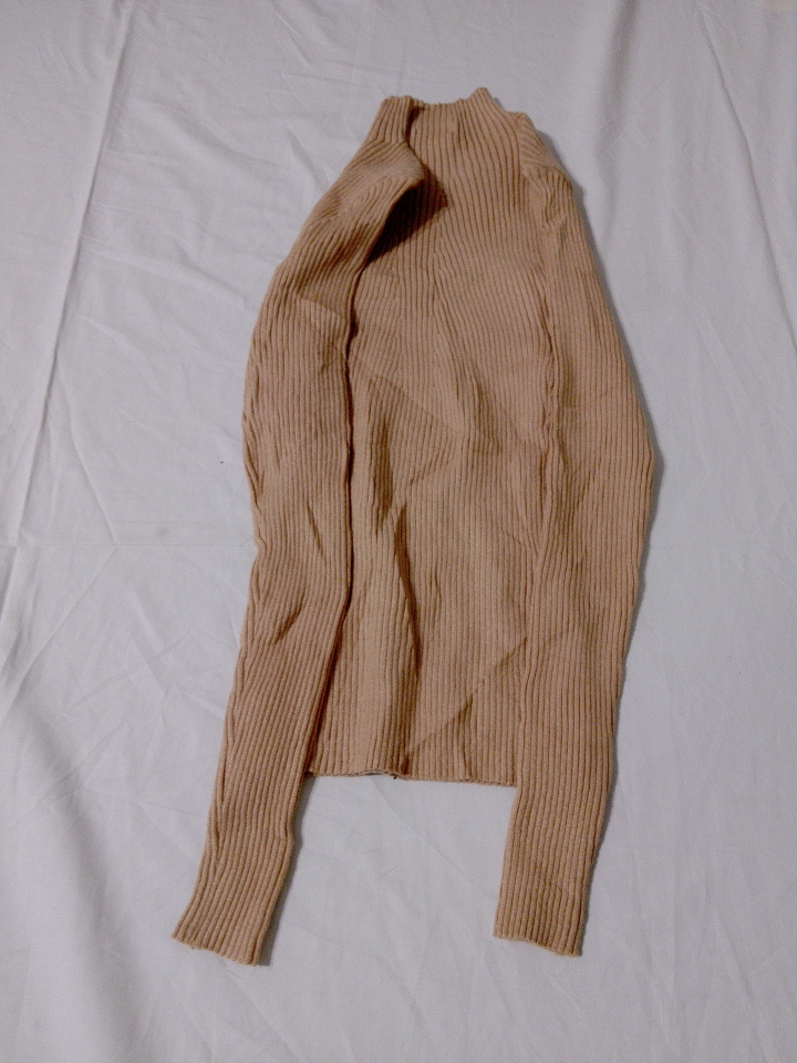 Zara Beige Turtleneck Knit Sweater