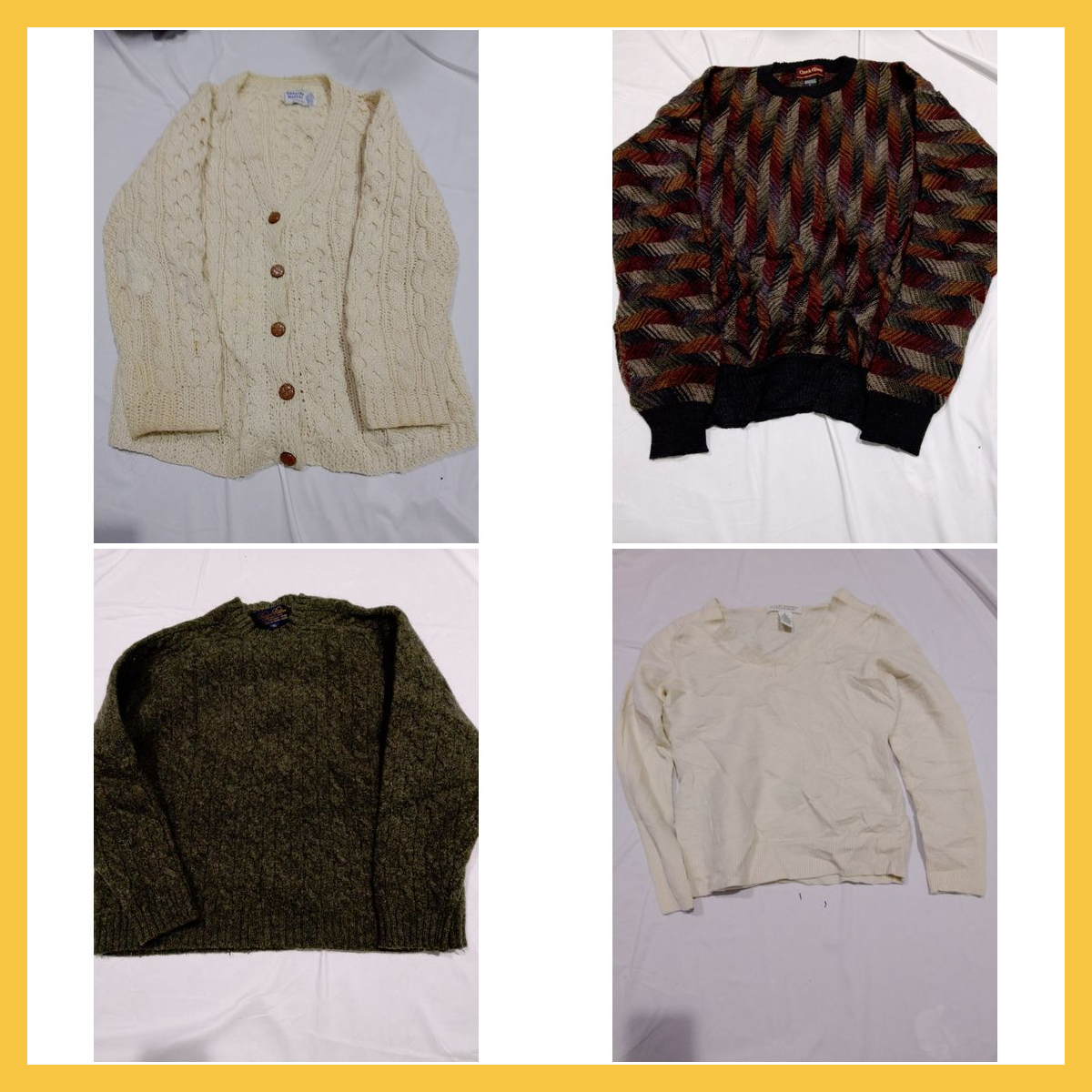 Ensemble de pulls : Benetton, Banana Republic, Chu..