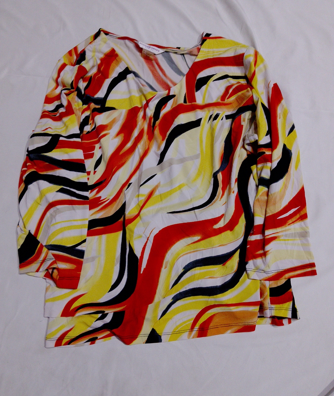 Blouse with Abstract Pattern