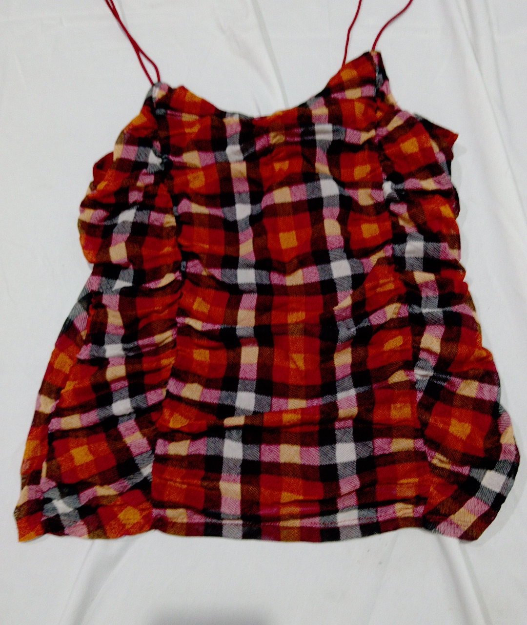 Plaid Cami Top