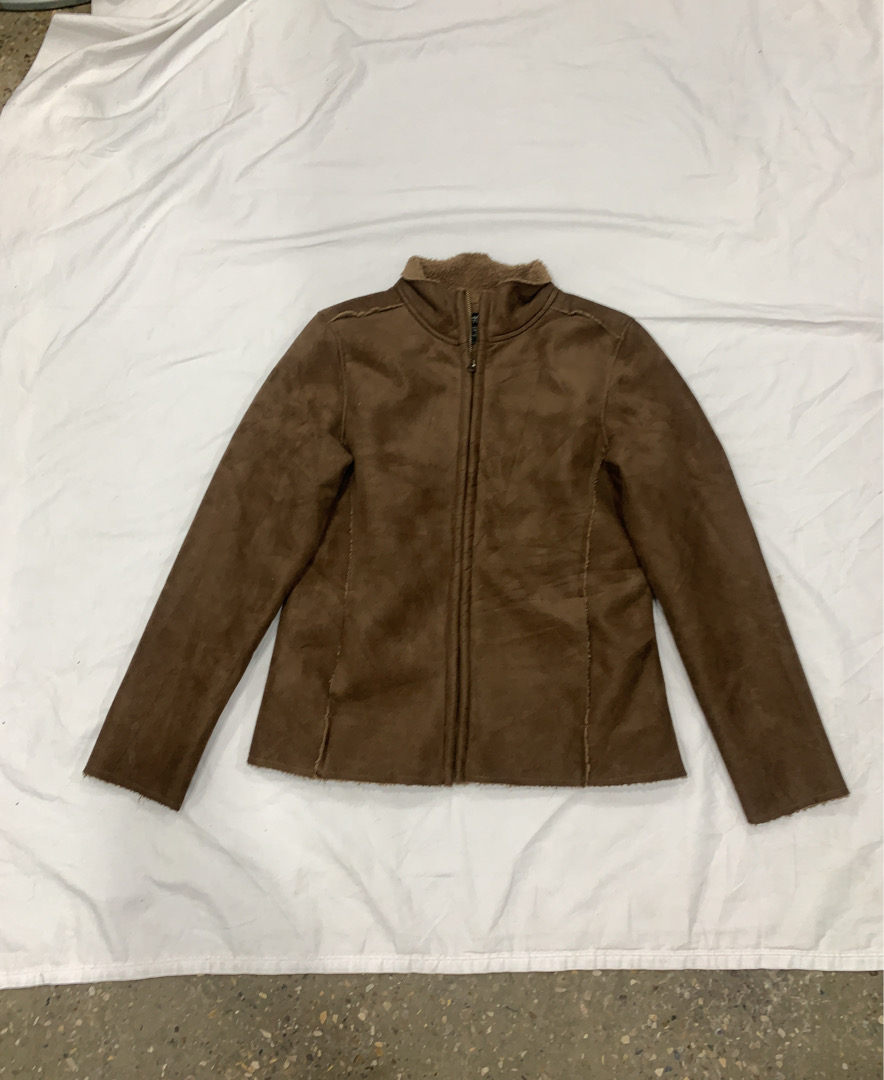 Veste en polaire marron