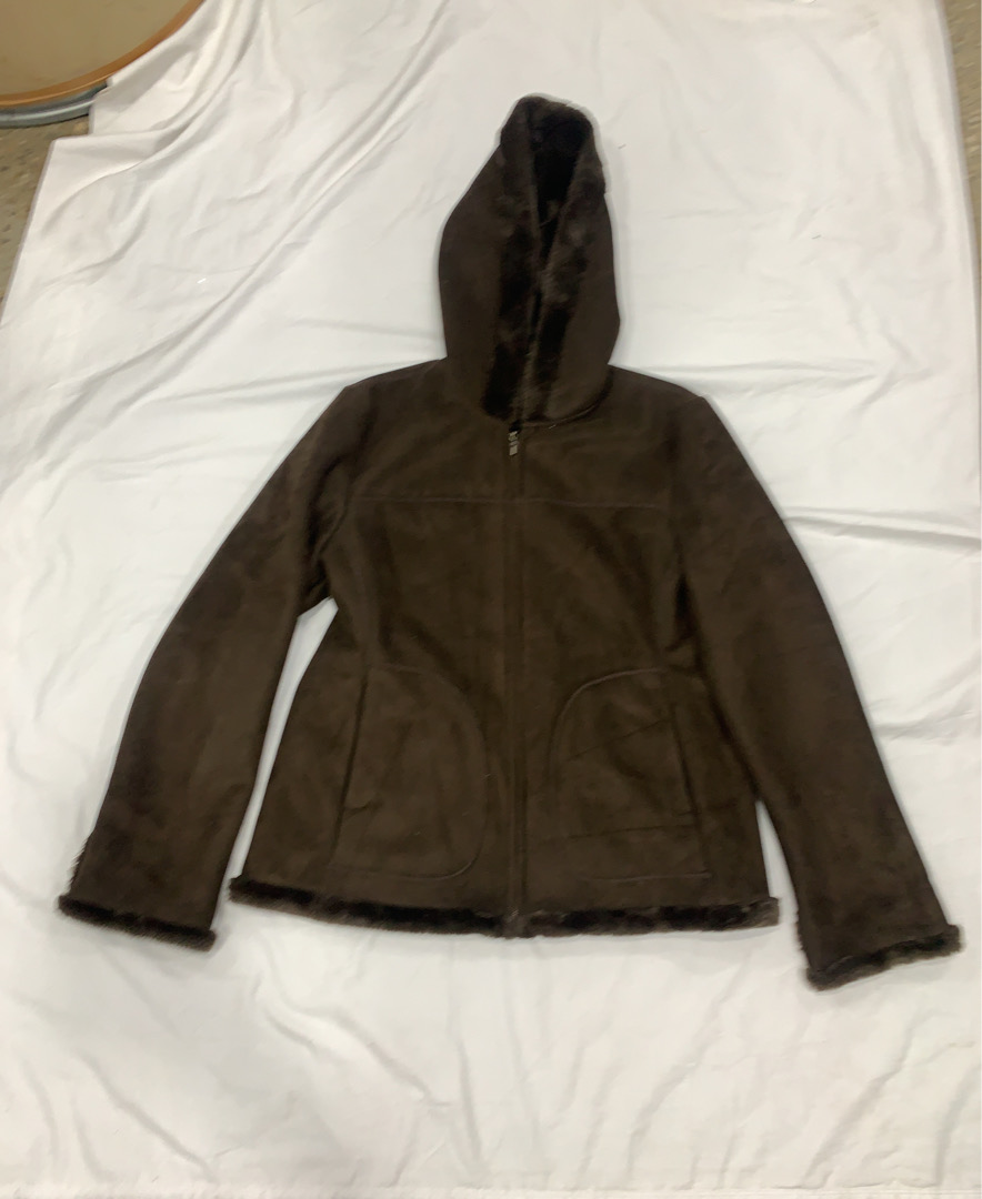 Veste en polaire à capuche Brown Jones New York