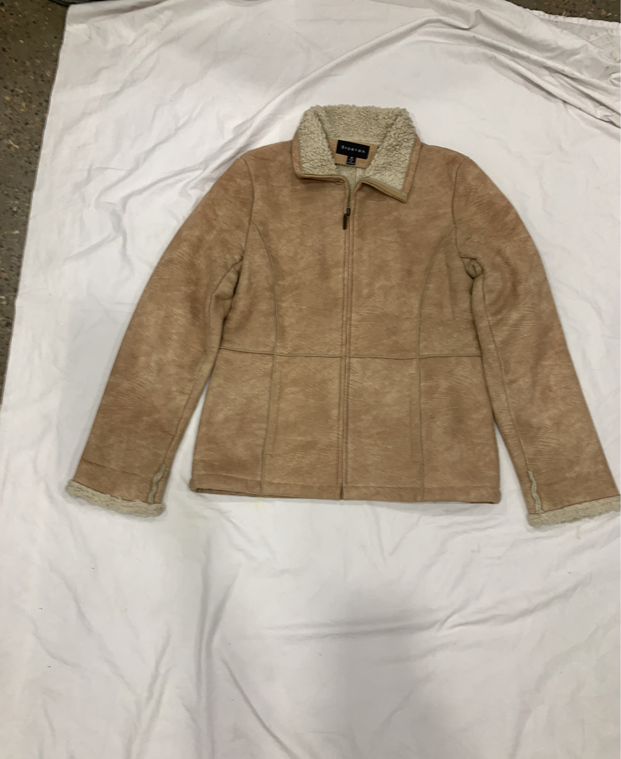 Veste en daim tan Braetan