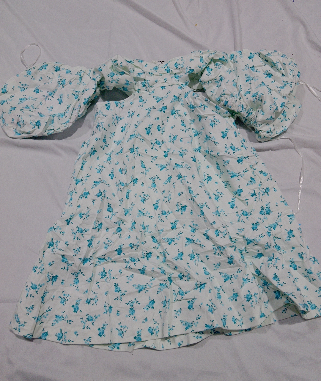 Zara Floral Off-The-Shoulder Dress