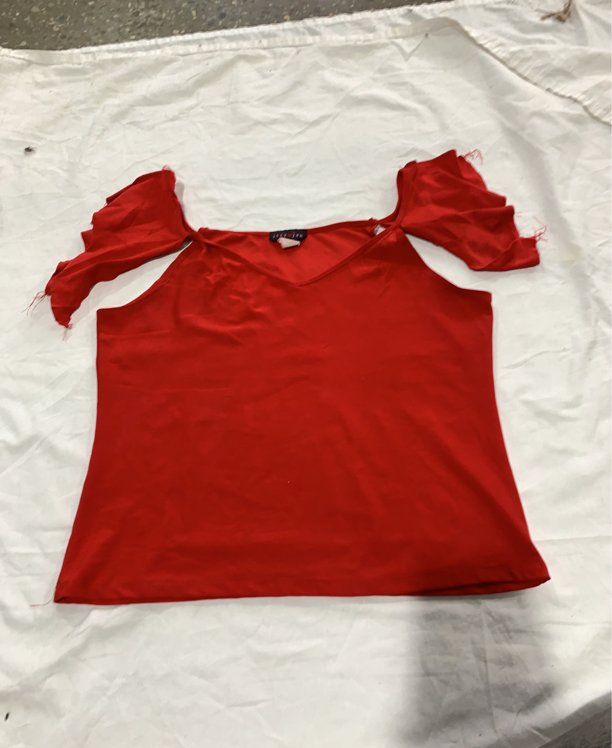Red Off-The-Shoulder Top