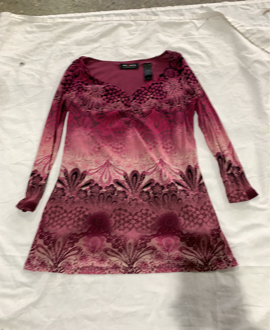 Pink Long-Sleeve Dress