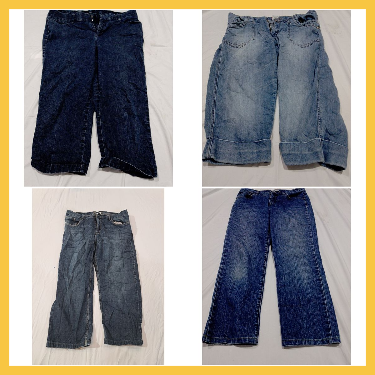 Pacchetto di jeans usati con cura: Roots, Wrangler..